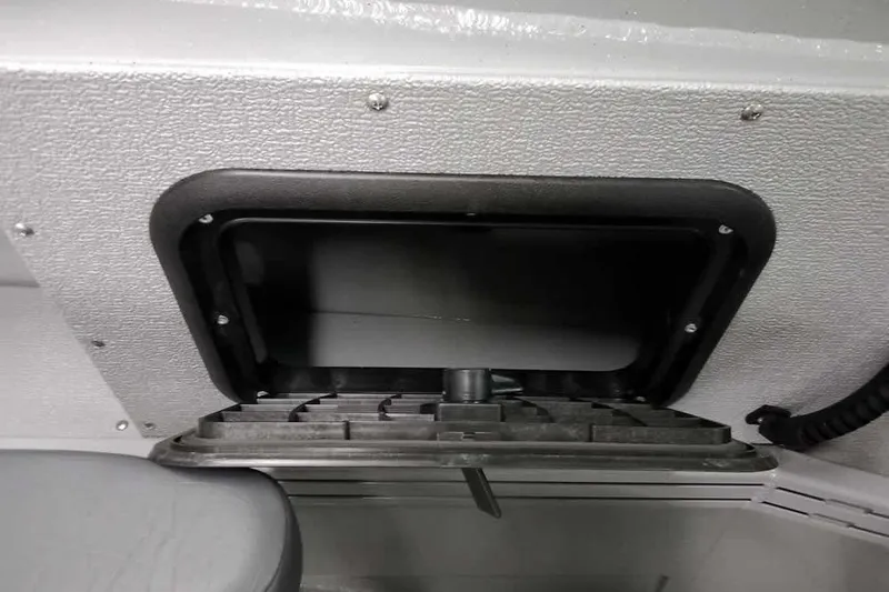 Slide: The Image of 2026 Smoker Craft Phantom 20 X2 boat interior compartment detail. - 23