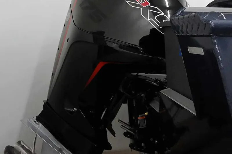 Slide: The Image of 2026 Smoker Craft Phantom 20 X2 boat engine, featuring sleek black and red design. - 9