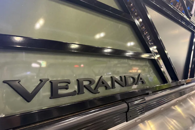 Slide: The Image of 2026 Veranda VX 235 RC boat logo with sleek metallic design. - 13