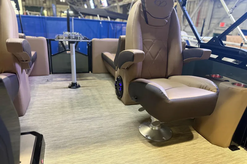 Slide: The Image of Luxurious interior of 2026 Veranda VX 235 RC boat with plush seating and modern design. - 3