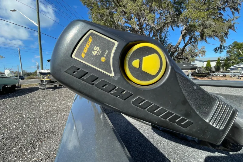 Slide: The Image of Minn Kota Edge trolling motor on 2015 Tracker Pro Team 190 TX boat. - 8