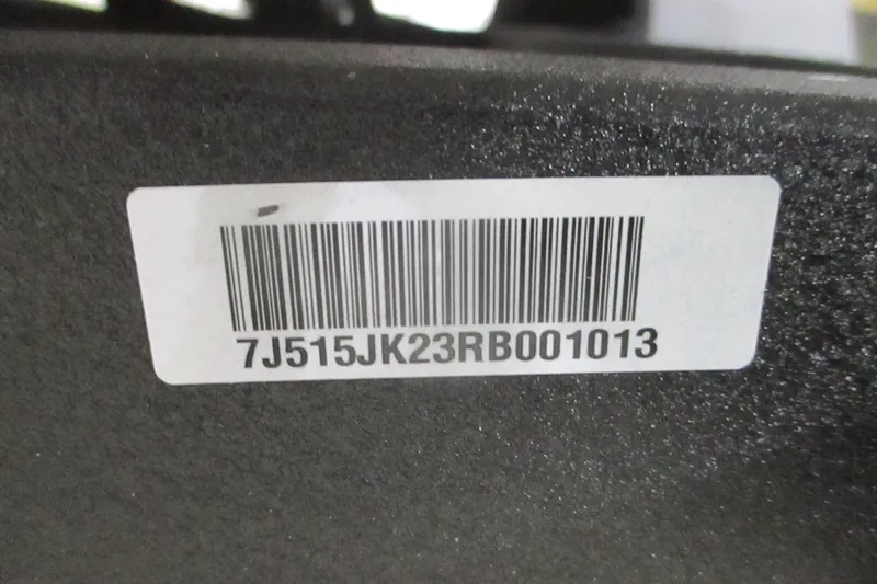 Slide: The Image of Barcode label on 2024 Tahoe 210 S Limited boat, serial number 7J515JK23RB001013. - 11