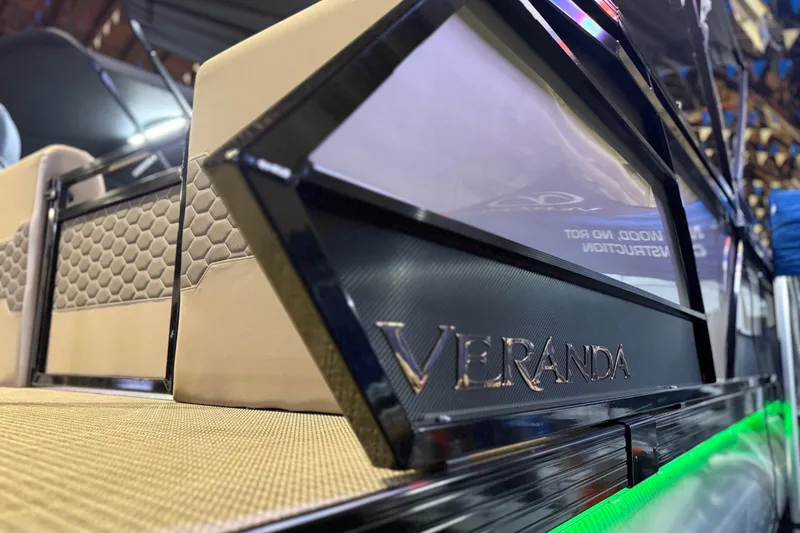 Slide: The Image of 2026 Veranda VR 235 RC boat interior with hexagonal pattern and sleek design. - 11