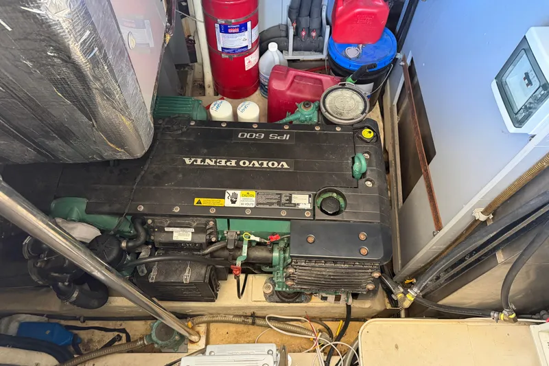 Slide: The Image of Engine room of 2016 Cranchi Eco Trawler 53 with Volvo Penta IPS 600 engine. - 27