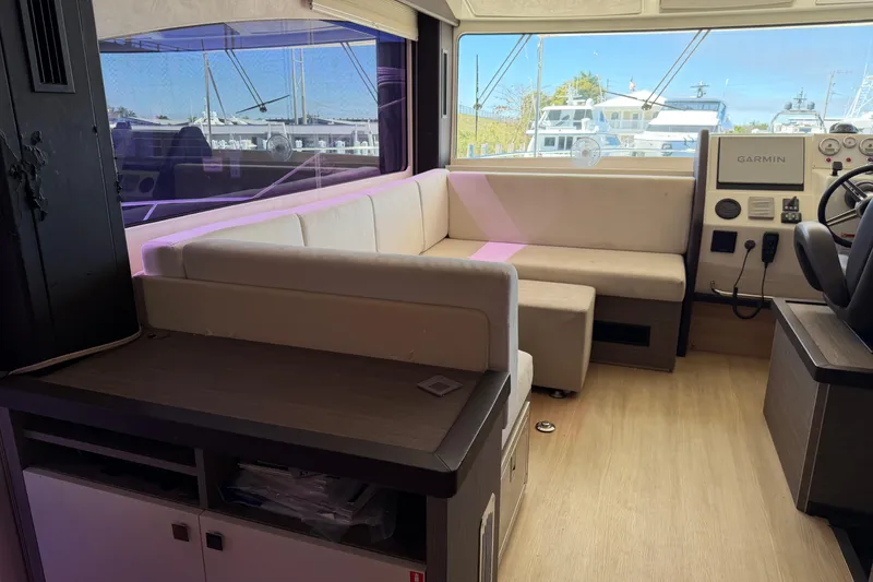 Slide: The Image of Interior of 2016 Cranchi Eco Trawler 53 Long Distance with seating and navigation equipment. - 5