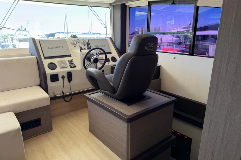 Slide: The Image of Helm of 2016 Cranchi Eco Trawler 53 Long Distance with Garmin navigation system. - 6