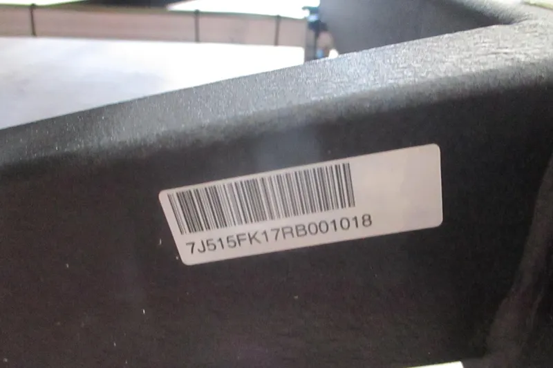 Slide: The Image of Barcode label on 2024 Tahoe 200 S component, displaying serial number. - 3