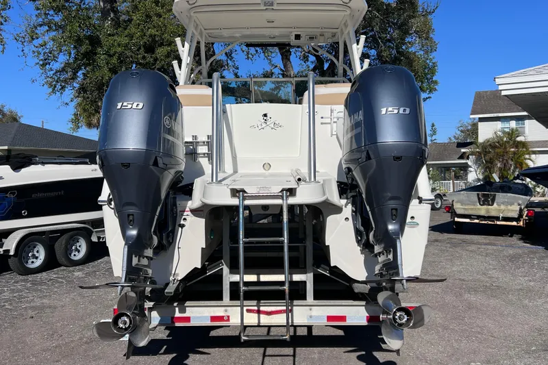 Slide: The Image of 2017 World Cat Glacier Bay Edition 2740 Dual Console with twin Yamaha 150 engines. - 3