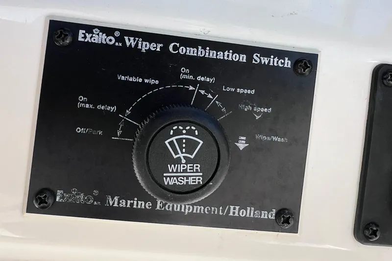 Slide: The Image of Exalto wiper combination switch on 2017 World Cat Glacier Bay Edition 2740 Dual Console. - 38