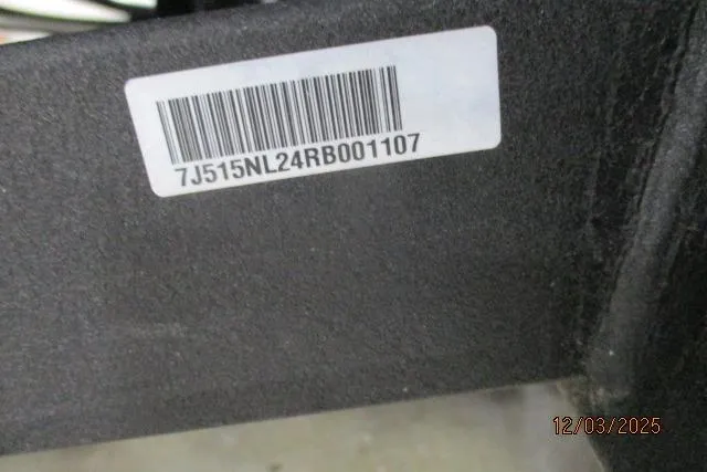 Slide: The Image of Barcode and serial number on 2024 Tahoe 2150 CC boat component. - 11
