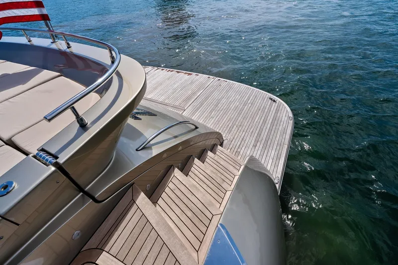 Slide: The Image of Luxury AB 116 Motoryacht 2013 with teak deck and water view. - 22