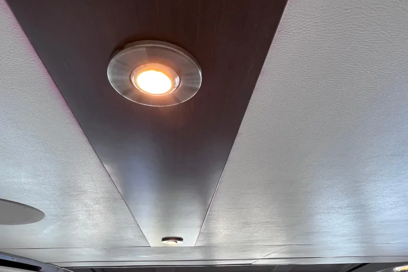 Slide: The Image of Ceiling light fixture inside 2017 Sea Ray Sundancer 400 yacht. - 64