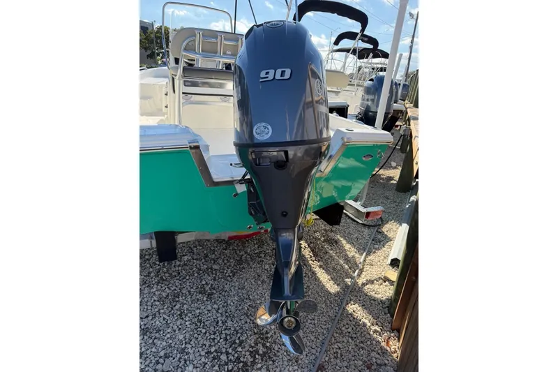 Slide: The Image of 2026 Key West 1720 Center Console boat with 90 HP outboard motor. - 5