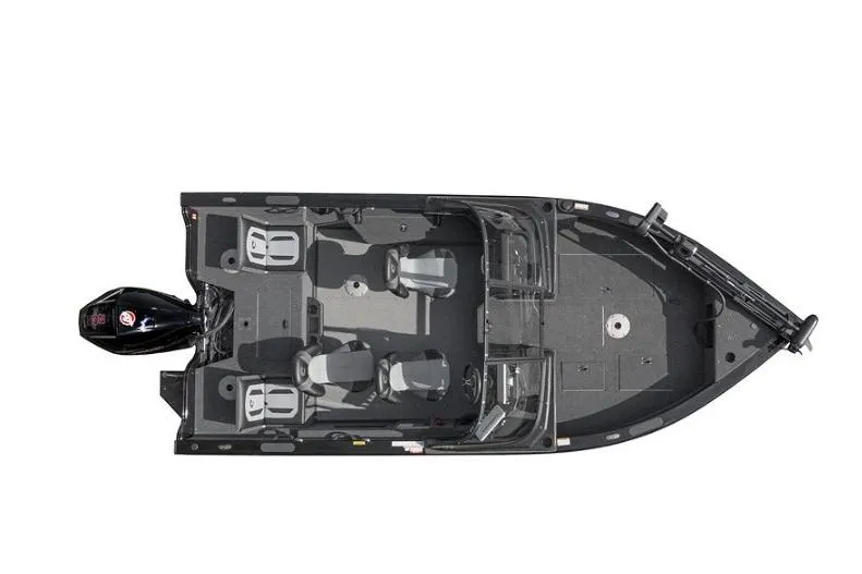 Slide: The Image of Top view of 2026 Crestliner 1850 Fish Hawk WT fishing boat layout. - 20