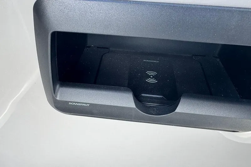 Slide: The Image of Wireless charging station on 2026 Bentley Pontoons Elite 253 Swingback Tritoon. - 25