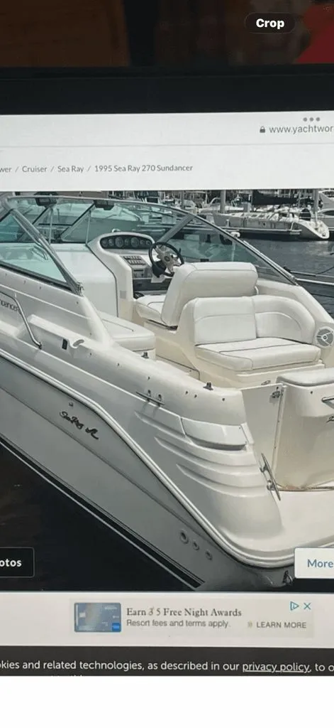 Slide: The Image of Sea Ray 270 Sundancer 1995 - 15