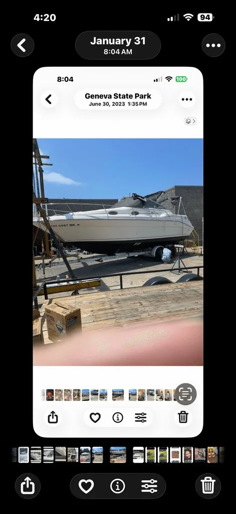 Slide: The Image of Sea Ray 270 Sundancer 1995 - 6