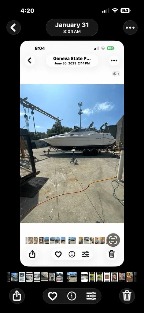 Slide: The Image of Sea Ray 270 Sundancer 1995 - 7