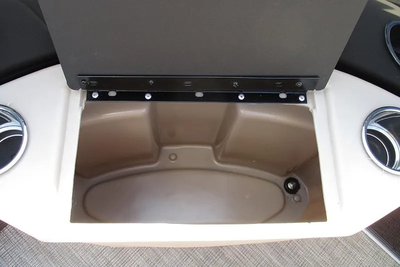 Slide: The Image of Open storage compartment in 2026 Bentley Pontoons Fish 200 FWD CW boat. - 15