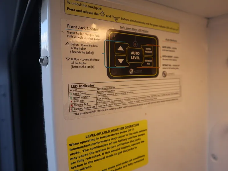 Slide: The Image of Control panel of JAYCO North Point 382FLRB 2023 trailer. - 10
