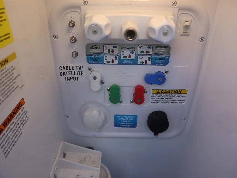 Slide: The Image of 2023 JAYCO North Point 382FLRB RV control panel. - 9