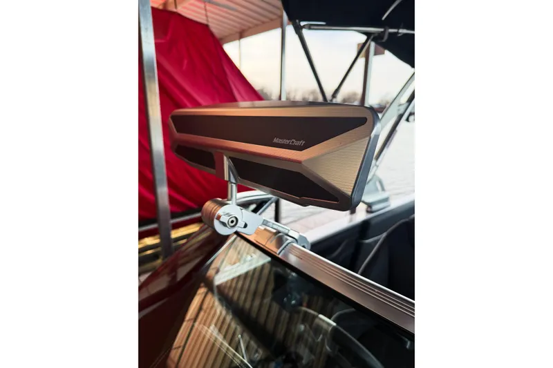 Slide: The Image of 2020 MasterCraft XT25 boat mirror with sleek design and modern features. - 41