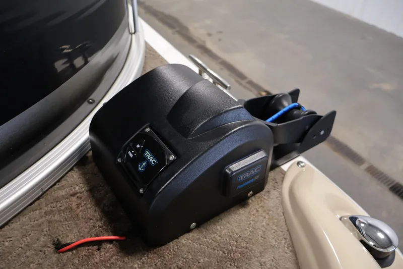 Slide: The Image of TRAC anchor winch on 2012 Bennington 2275 GCW boat deck. - 11