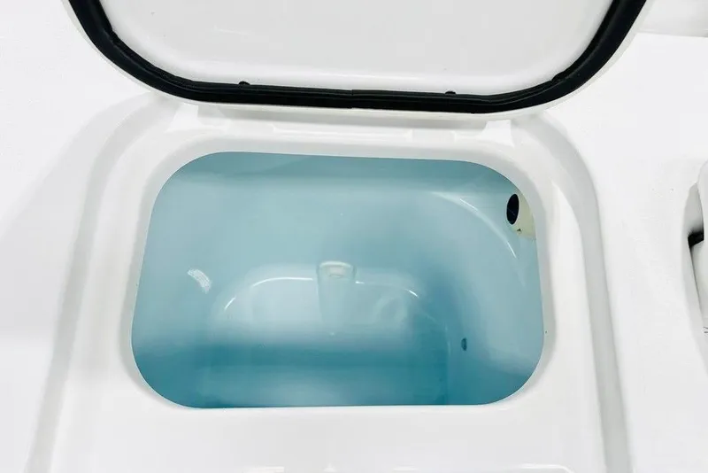 Slide: The Image of Livewell compartment in 2026 Sportsman Open 262 Center Console boat. - 11