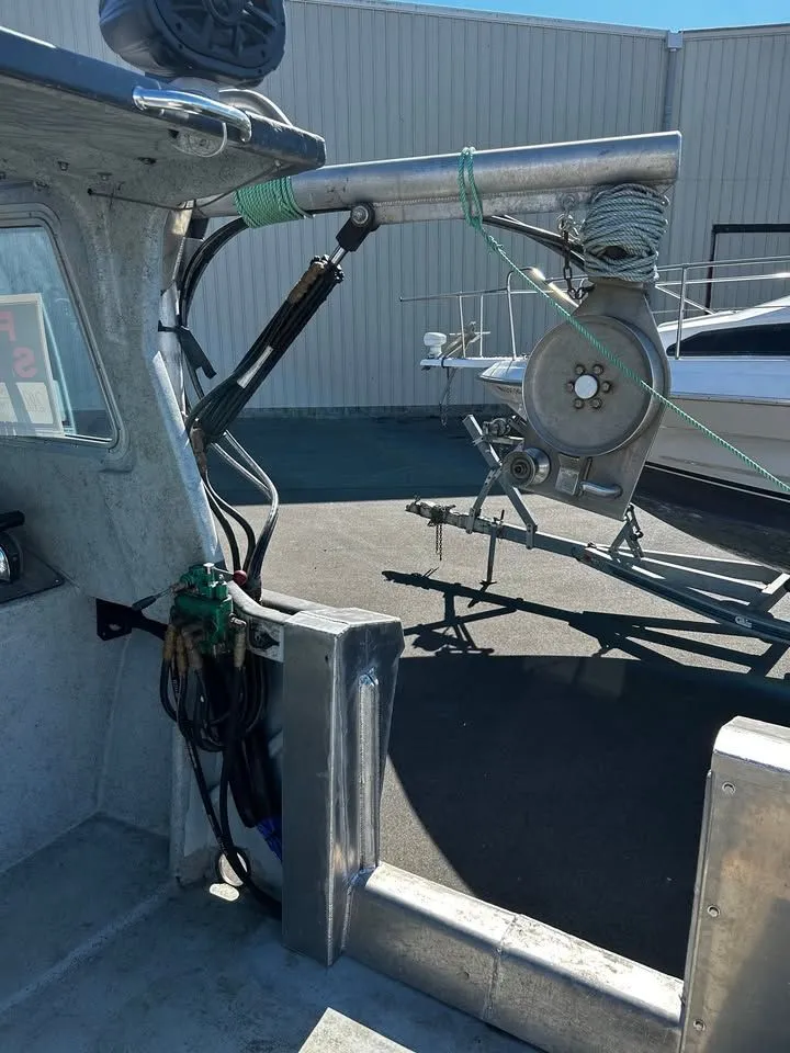 Slide: The Image of Uniflite Custom Crab/Dive Boat 2020 with winch and equipment. - 8