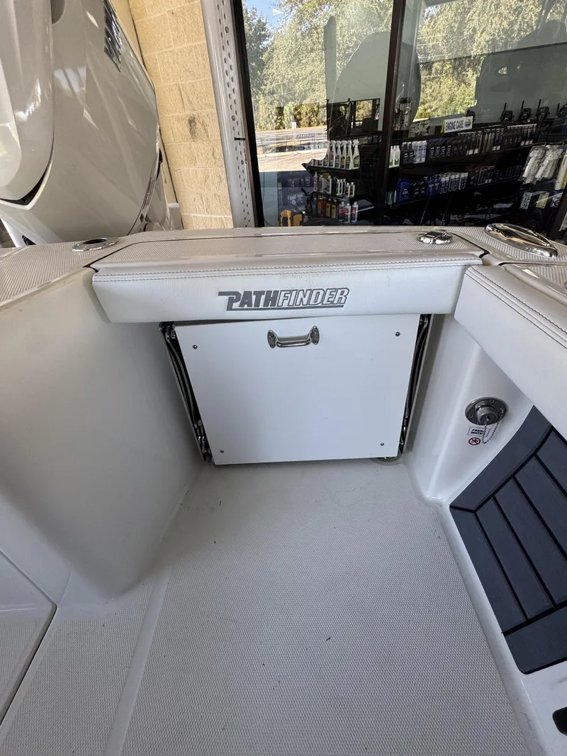 Slide: The Image of Interior of a 2026 Pathfinder 2400 TRS boat. - 46