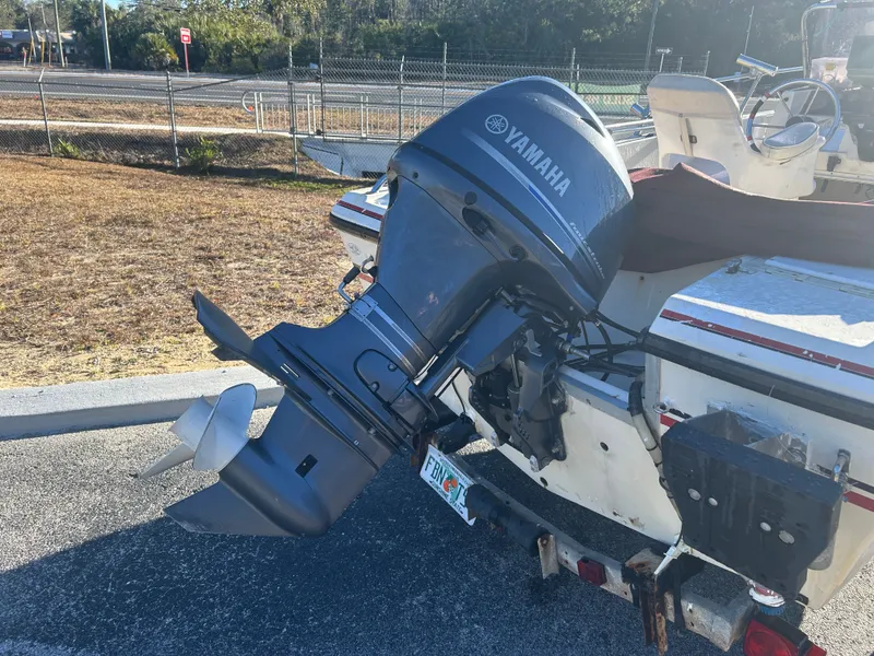 Slide: The Image of Yamaha outboard motor on a 1989 Pro-Line 16 boat. - 4