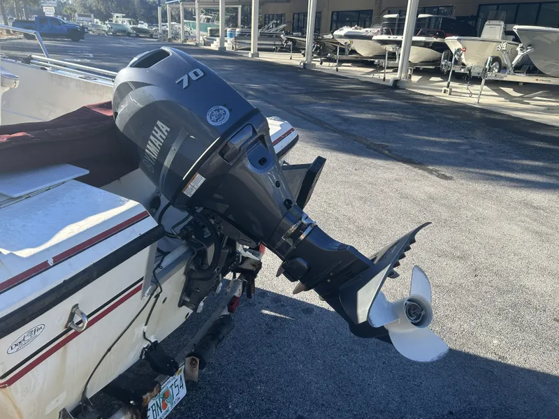 Slide: The Image of 1989 Pro-Line 16 boat with Yamaha 70 outboard motor. - 8