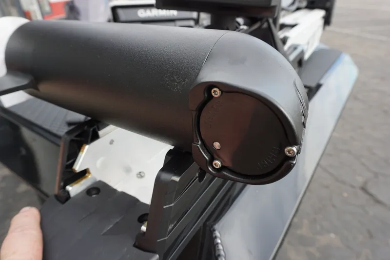 Slide: The Image of Close-up of a Garmin device on a 2026 Ranger RT188P boat. - 20