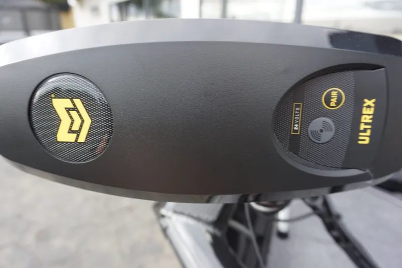 Slide: The Image of Close-up of Ultrex motor on a 2026 Ranger RT188P. - 22