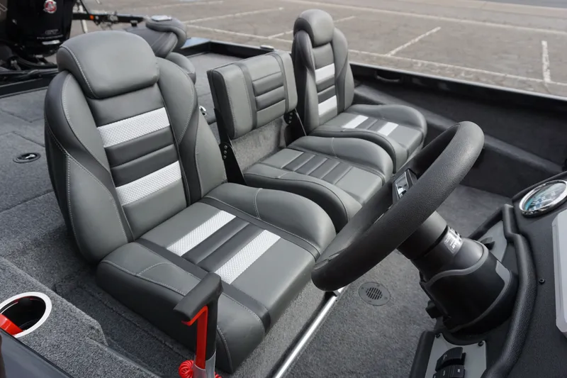 Slide: The Image of Interior of 2026 Ranger RT188P with gray seats. - 8