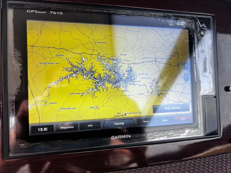 Slide: The Image of Garmin GPS map on Chaparral 337 SSX boat, 2017 model. - 20