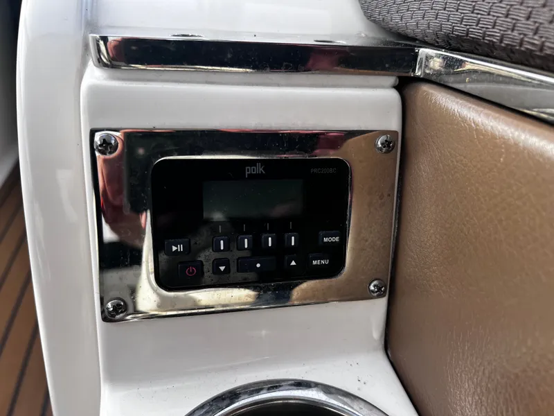 Slide: The Image of Polk audio control on a 2017 Chaparral 337 SSX boat. - 24