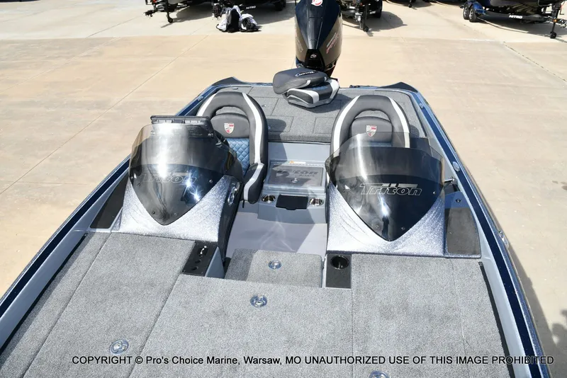 Slide: The Image of 2022 Triton 19 TRX PATRIOT boat with 225HP engine. - 12