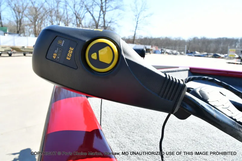 Slide: The Image of Close-up of a control unit on a Tracker PRO TEAM 175 boat. - 25