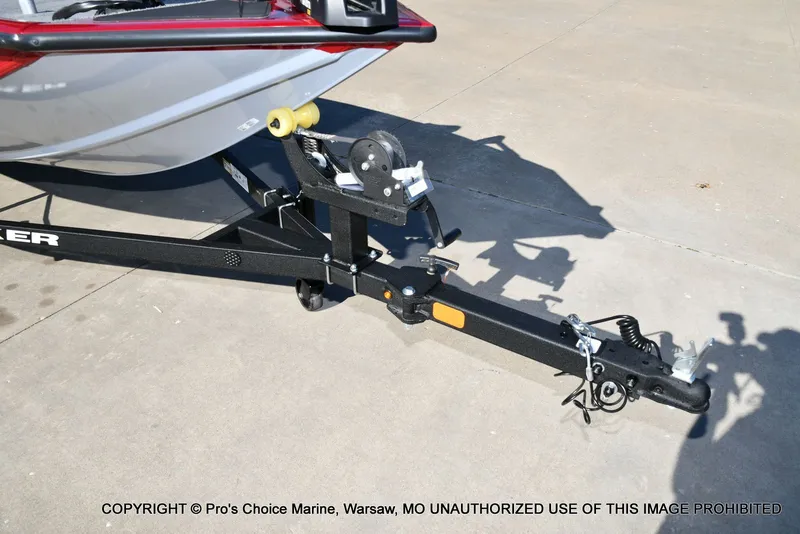 Slide: The Image of 2025 Tracker PRO TEAM 175 boat trailer on concrete surface. - 29