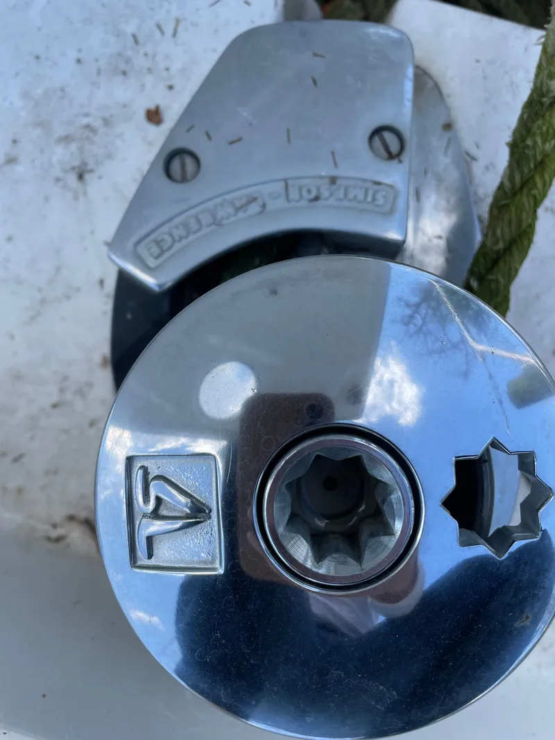 Slide: The Image of Close-up of a Hunter 41 boat component, year 2007. - 10