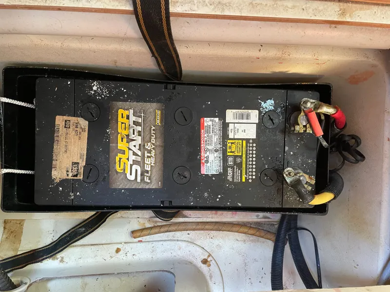 Slide: The Image of Super Start battery in 2007 Hunter 41 boat. - 40