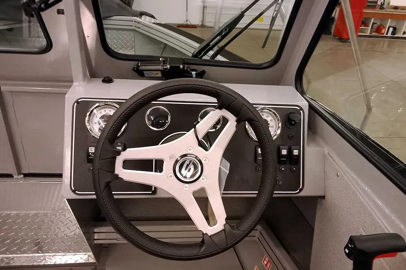 Slide: The Image of Steering console of 2026 Smoker Craft Phantom 20 X2 Offshore boat. - 20