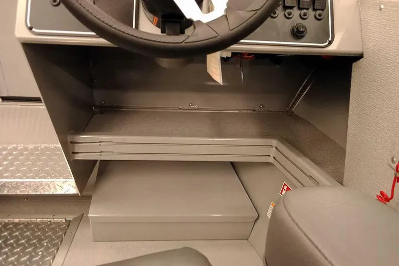 Slide: The Image of Interior view of 2026 Smoker Craft Phantom 20 X2 Offshore boat dashboard. - 22