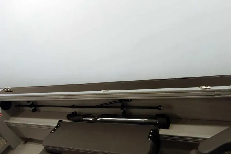 Slide: The Image of 2026 Smoker Craft Phantom 20 X2 Offshore boat interior storage compartment. - 23