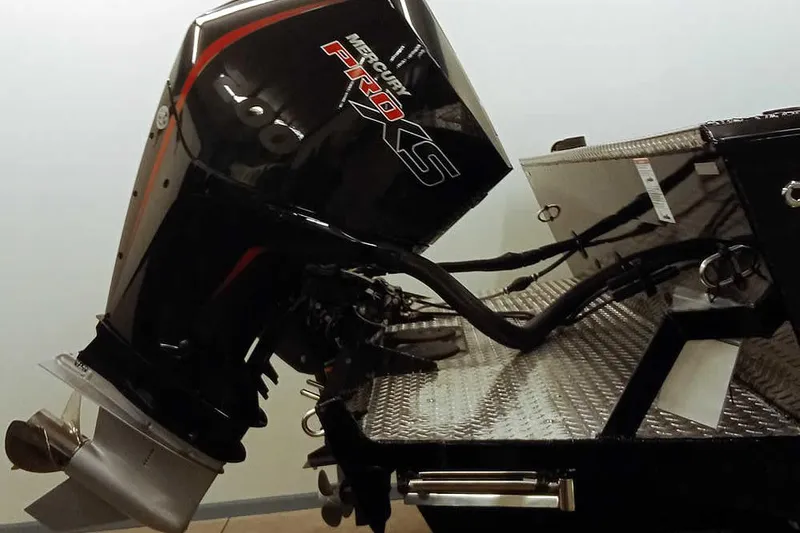 Slide: The Image of 2026 Smoker Craft Phantom 20 X2 Offshore with Mercury Pro XS outboard motor. - 3