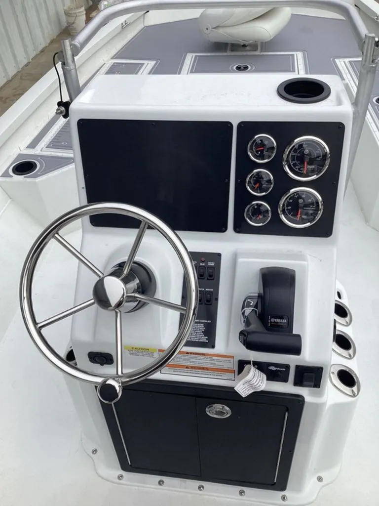 Slide: The Image of Control console of G3 Bay 21 GX boat, year 2025. - 15