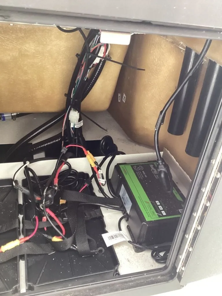 Slide: The Image of Electrical compartment of G3 Bay 21 GX boat, 2025 model. - 24