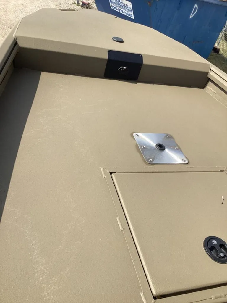 Slide: The Image of G3 Gator Tough 16 DK boat, deck view, year 2026. - 15