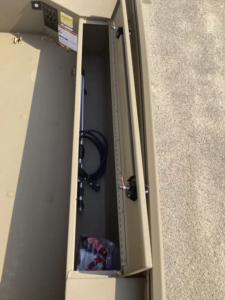 Slide: The Image of Interior view of G3 Gator Tough 16 DK 2026 storage compartment. - 18